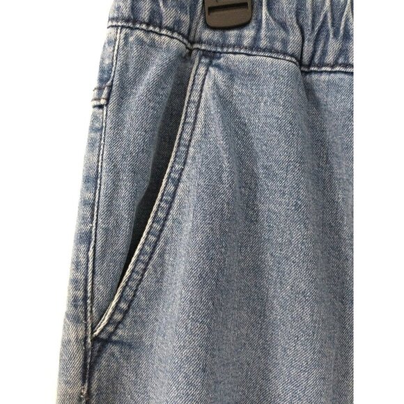 COTTON ON Unisex Drake Jogger Denim Blue Pants Jeans Drawstring - 36 x 28 - Picture 2 of 9